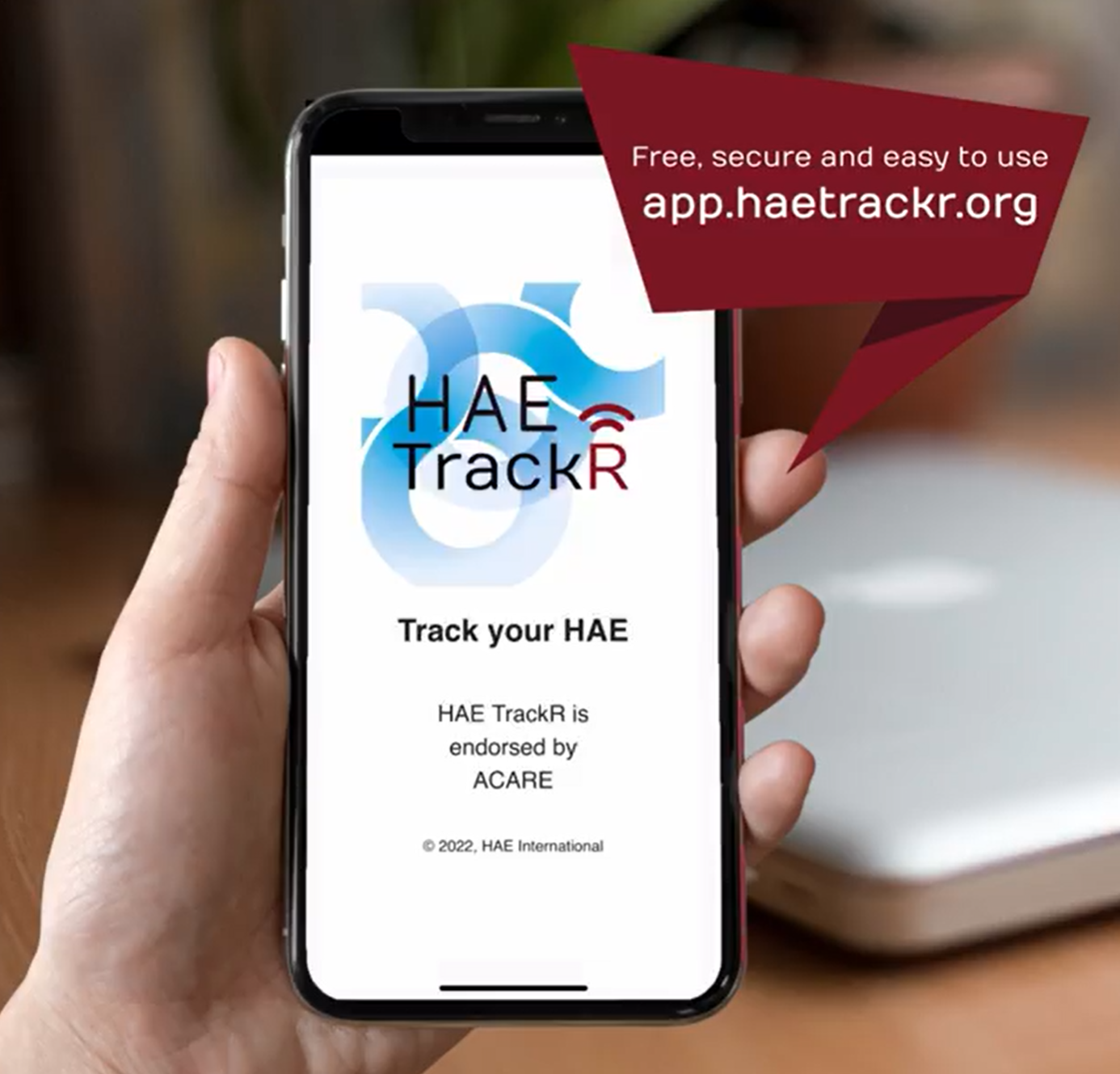 HAE TrackR app